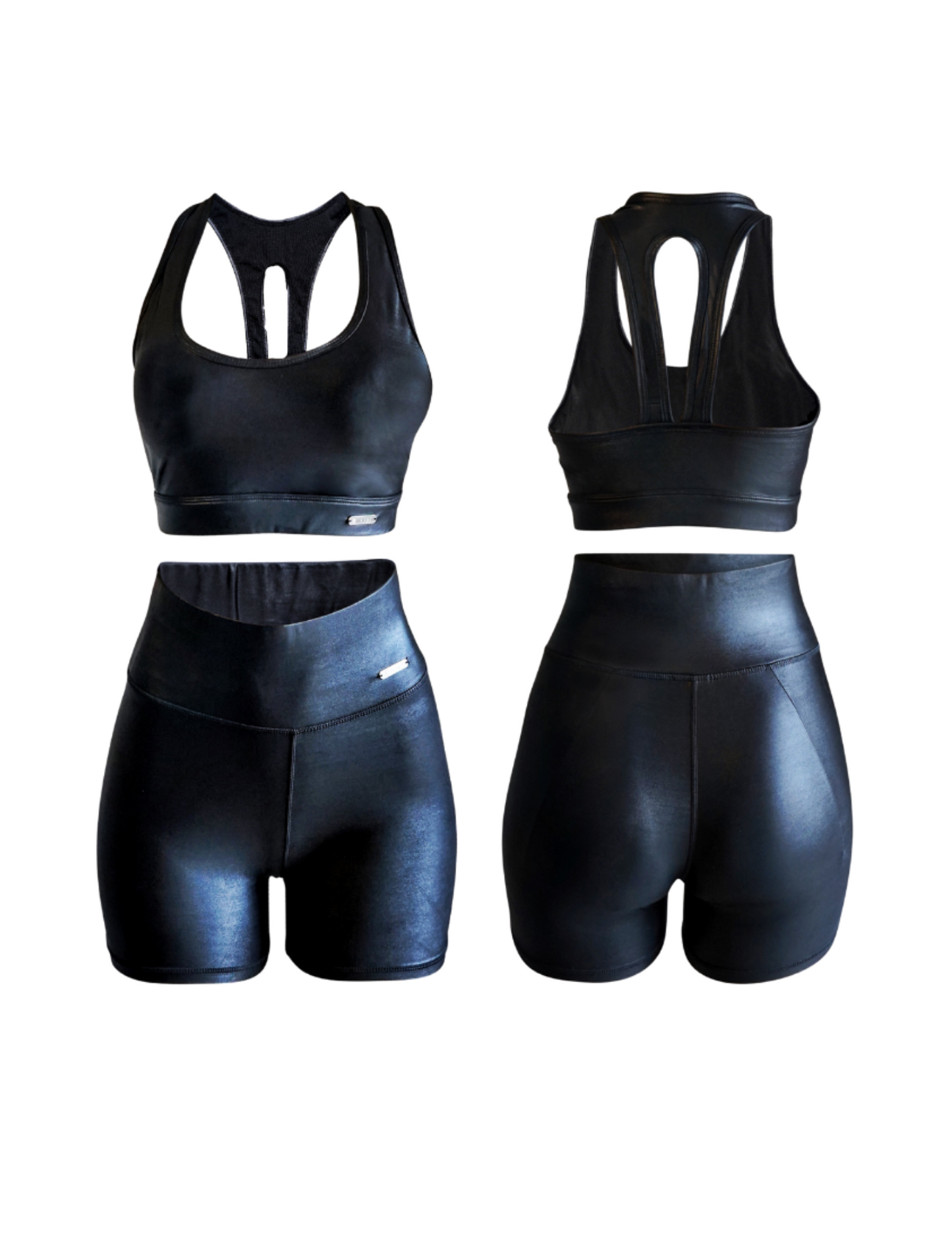 Melted Obsidian Biker Short