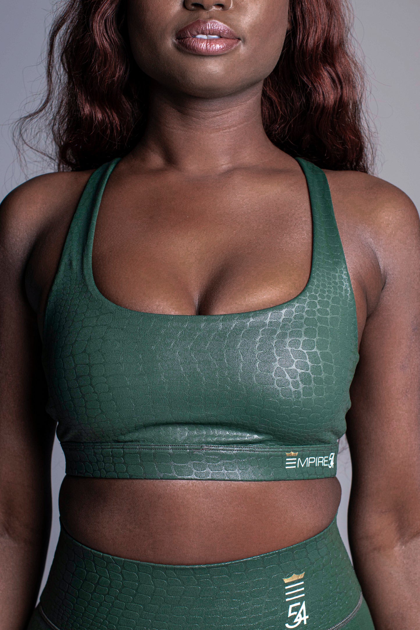 Melted Python Crossback Bra